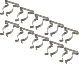 Veerklemmen Set - Gereedschap Clips - Gereedschap Opbergen - Sterk Mangaanstaal - 10 Stuks - Zilver — thumbnail 5