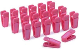 Kledinghangers - Wasknijpers - Kleding Drogen - Metalen Veer - 20 Stuks - Roze — thumbnail 1