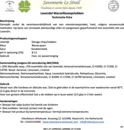 Marseille zeepvlokken met lavendel olie | 750g | Ecologisch en Milieuvriendelijk | Ambacht | Le Serail — thumbnail 4