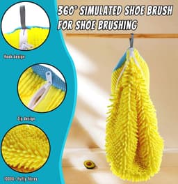 Schoenwaszak voor Machine - 2 Stuks Herbruikbare Waszakken met 360° Reinigingsfleece voor Sneakers en Diverse Schoenen — thumbnail 4
