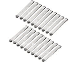 Naaiclips Set - Quilten Benodigdheden - Stof Bevestigen - Roestvrij Staal - 20 Stuks - Zilver