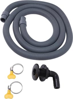 Bilge Pomp Slang - Afvoer Kit - Watersport Boot - Hoge Druk Bestendig - 2 Meter 19mm - Zwart — thumbnail 1
