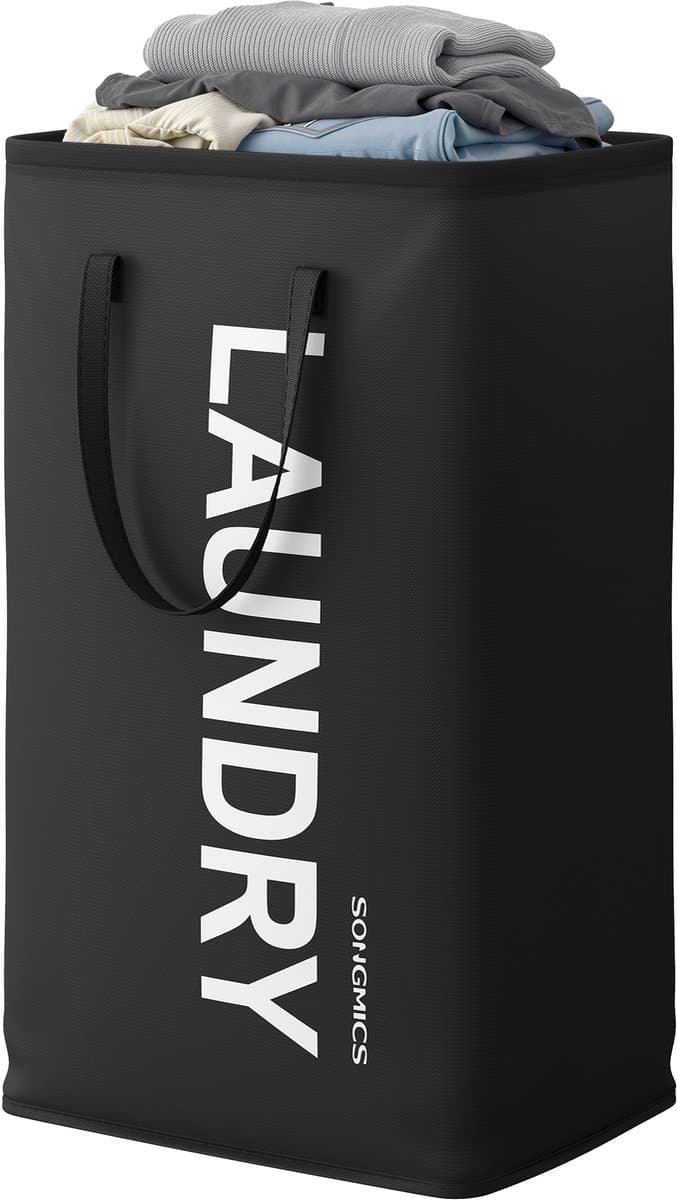 SONGMICS - Wasmand - Opvouwbare Wasmand - 80 L Inhoud - Met Handgrepen - Waterafstotend — afbeelding 1