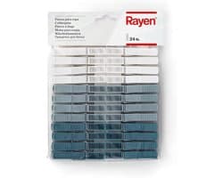 Hoge kwaliteit knijpers - niet zichtbaar op kleding, 9 x 1 x 1 cm, wit/grijs/blauw