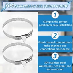 Flexibele Afvoerslang 150mm 3m PVC met Slangklemmen en Tape voor Airconditioning en Wasdrogers — thumbnail 4