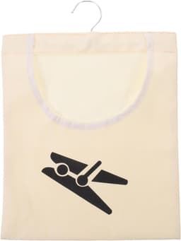 Wasknijpertas Organizer - Opbergtas - Efficiënt Opbergen - Windbestendig Ontwerp - 35.7 cm Breed - Beige — thumbnail 1