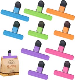 Pack van 10 Herbruikbare Voedselclips in 5 Kleuren voor Snackzakken — thumbnail 1