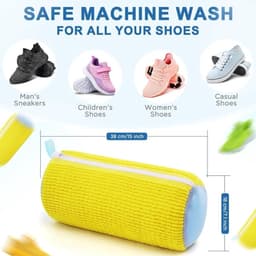 Schoenwaszak voor Wasmachine - 1 Stuks Waszak voor Wasdroger & Wasmachine - Herbruikbare Reinigingshoes voor Sneakers - 360° Diepe Reiniging Geschikt voor Alle Schoenen - Met Zelfsluitende Rits — thumbnail 5