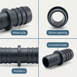 Cheqo® Afvoerdoorverbinder - Afvoer Verbinder - Afvoer Koppeling - Afvoer Connector - Afvoer Verbinding - Afvoer Koppelstuk - Afvoer Mof - Afvoer Verloopstuk - Afvoer Rechte Koppeling — thumbnail 2