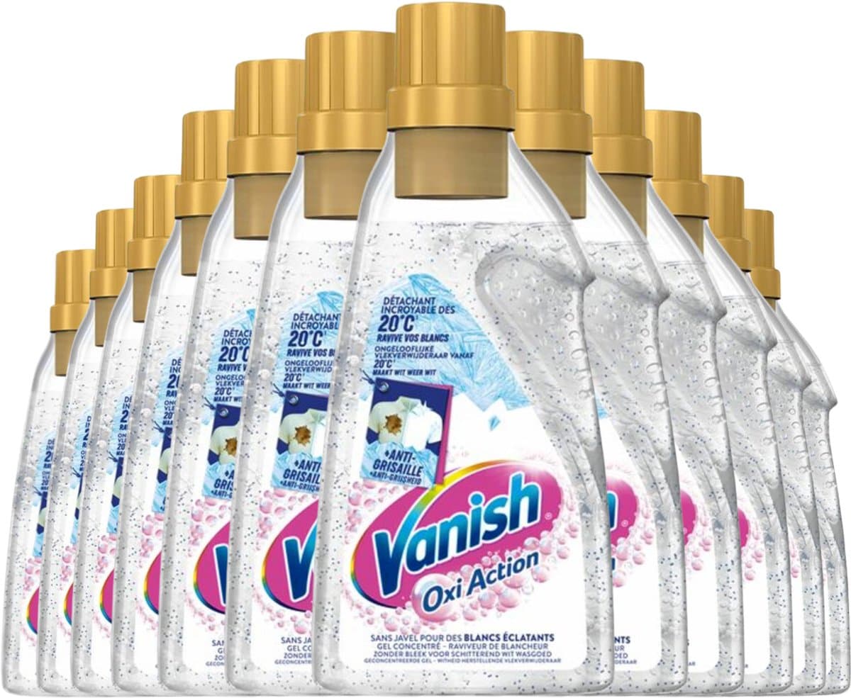 Vanish Oxi Action Whitening Booster Gel 750ml x 12 - Voordeelverpakking — afbeelding 1