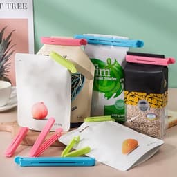 Herbruikbare Voedselzak Clips, Zakafsluiters voor Snacks, 12 Stuks in Meerdere Maten — thumbnail 3