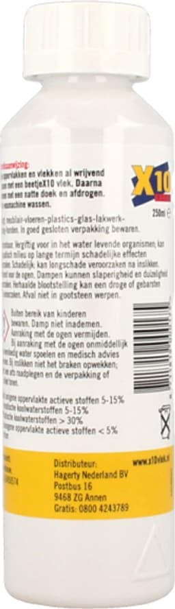 X10 Vlekken - 250 ml - Vlekverwijderaar — thumbnail 2