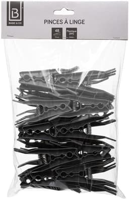 5five Wasknijpers - kunststof - 48x stuks - 8,5 cm - was ophangen — thumbnail 3