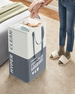 Grote waszak - 90 liter - opvouwbaar - waterafstotend - polyester — thumbnail 2