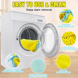 Ibenzoa® Herbruikbare XXL Schoenwaszakken voor Optimale Schoonmaak en Bescherming van Schoenen — thumbnail 2