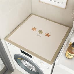 Wasmachine Droger Topmat - Apparaatbeschermer - Apparaten Beschermen - Snel Absorberend - 60 x 60 cm - Grijs — thumbnail 3