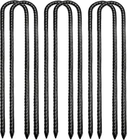 Duurzame grondankers en tentpinnen voor tuin, trampoline en schommel - 6 stuks van 30 cm — thumbnail 1