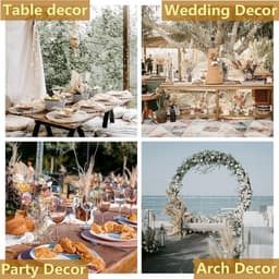 Gedroogde Pampasgras Decoratie, 110 stuks Pampasgras Bevat Witte Konijnenstaarten Gedroogde Bloemen, Kunstbloemen voor Badkamerdecoratie, Badkamerwanddecoratie — thumbnail 4