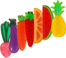 1set Schattige Fruit Groente Haarclips Voor Vrouwen Haaraccessoires Voor Diverse Gelegenheden Voor Dagelijks Gebruik Feestjes Reizen Lichtgewicht Gemakkelijk Te Gebruiken — thumbnail 1