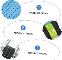 1set Auto Trekband Reflecterende Emergency Rope Zware Duurzame Touw Voor Voertuigen Noodgevallen Geschikt Voor Slepen Bij Pech Blikschade of Vervoer — thumbnail 3