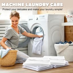 Set van 12 Grote Waszakken 50 x 60 cm, Wasnet voor Wasmachine met Rits, Ideaal voor Jassen, Dekbedden en Reisopslag — thumbnail 2