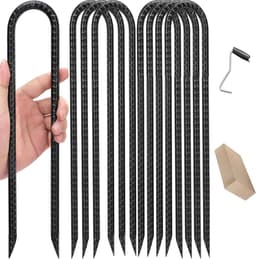 Grondanker - Verzinkt staal - 30 cm - U-vormige vloerharing voor stevige bevestiging - Voor camping en outdoor gebruik — thumbnail 1