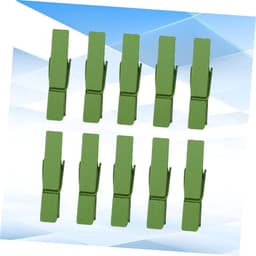 Houten Wasknijpers - Mini Clips - Foto's Ophangen - Natuurlijk Hout - 100 Stuks - Groen — thumbnail 2