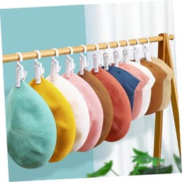 Kunststof Kledinghanger Clips - Washaken Ophangclips - Spullen Ophangen - Sterke Klemkracht - 20 Stuks - Wit — thumbnail 2