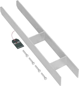 H-paalhouder - Paalanker Betonanker - Schuur Bouwen - H-constructie - 600 mm Hoog - Grijs — thumbnail 1