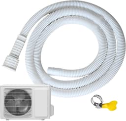 Vaatwasser Afvoer Verlengstuk - Lekvrije Verlengslang - Water Afvoeren - Flexibele Elastische Adapter - 2-3 meter - Grijs — thumbnail 5