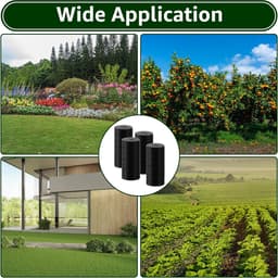 200 Pcs Buffer Disc voor Grondankers, Zwarte Plastic Bufferplaten voor Tuin, Boerderij en Landschapsontwerp — thumbnail 5