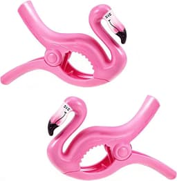 Handdoekklemmen voor Strandstoelen - Roze - 13 cm - Duurzaam Ontwerp - Voor Strand en Zwembad — thumbnail 1