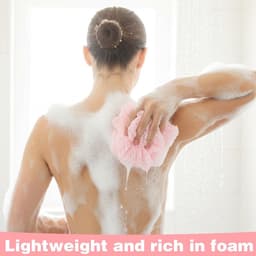 Set van 2 Extra Lange Exfoliërende Douchetowels van 100 x 25 cm - Peeling Net Spons, Bad Spons en Wasnet voor Dode Huidverwijdering voor Mannen en Vrouwen — thumbnail 4