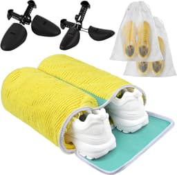 2-in-1 Schoenwaszak voor Wasmachine met Verstelbare Schoenstrekkers en Stofzakken - Ideaal voor Sneakers, Sportschoenen en Schoenonderhoud - 39 x 33 x 17 cm — thumbnail 1