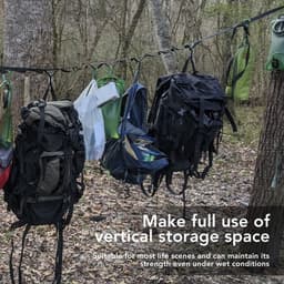 Dailygoods- Waslijn Uittrekbaar - Camping Waslijn - Drooglijn Buiten - Nylon Waslijn - Weerbestendig - Lichtgewicht 167 g — thumbnail 3