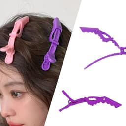 SnelShoppen - 10Pcs Haar Klemmen Crocodile Clips - Professionele Styling Clips met Antislip Grip en Brede Tanden - Duurzaam en Lichtgewicht Voor Haar — thumbnail 3