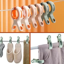 strandhanddoekclips, 10 stuks handdoekclips voor ligstoelen, plastic spoorloze wasknijpers, winddichte quiltclips, antislip wasclips voor ligbedden, wasgoed, zwembadstoelen — thumbnail 4