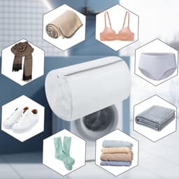 Mesh Waszakken Set van 2 met Rits voor Kleding, Ondergoed en Bh's - Perfect voor Wassen en Bescherming — thumbnail 3