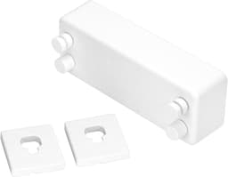 Waslijn uittrekbaar - Wit - 4,2 meter - Wandgemonteerde waslijn met 2 lijnen - Voor balkon en wasruimte — thumbnail 2