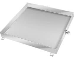 Druppelpan Airco - Morsbak Condens - Vocht Opvangen - Roestvrij Staal - 50 x 50 cm - Zilver