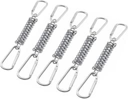 Tension springs set van 5 - RVS - Dubbele gespen - Geschikt voor tenten en luifels - SnelShoppen — thumbnail 1