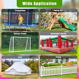 SnelShoppen - Set van 4 Grondankers Schroef 76 cm voor Stacaravan, Trampoline, Schommel, Tent, Schuur, Luifel, Hek - 7,1 cm Brede Spiraal met L-Beugel — thumbnail 4