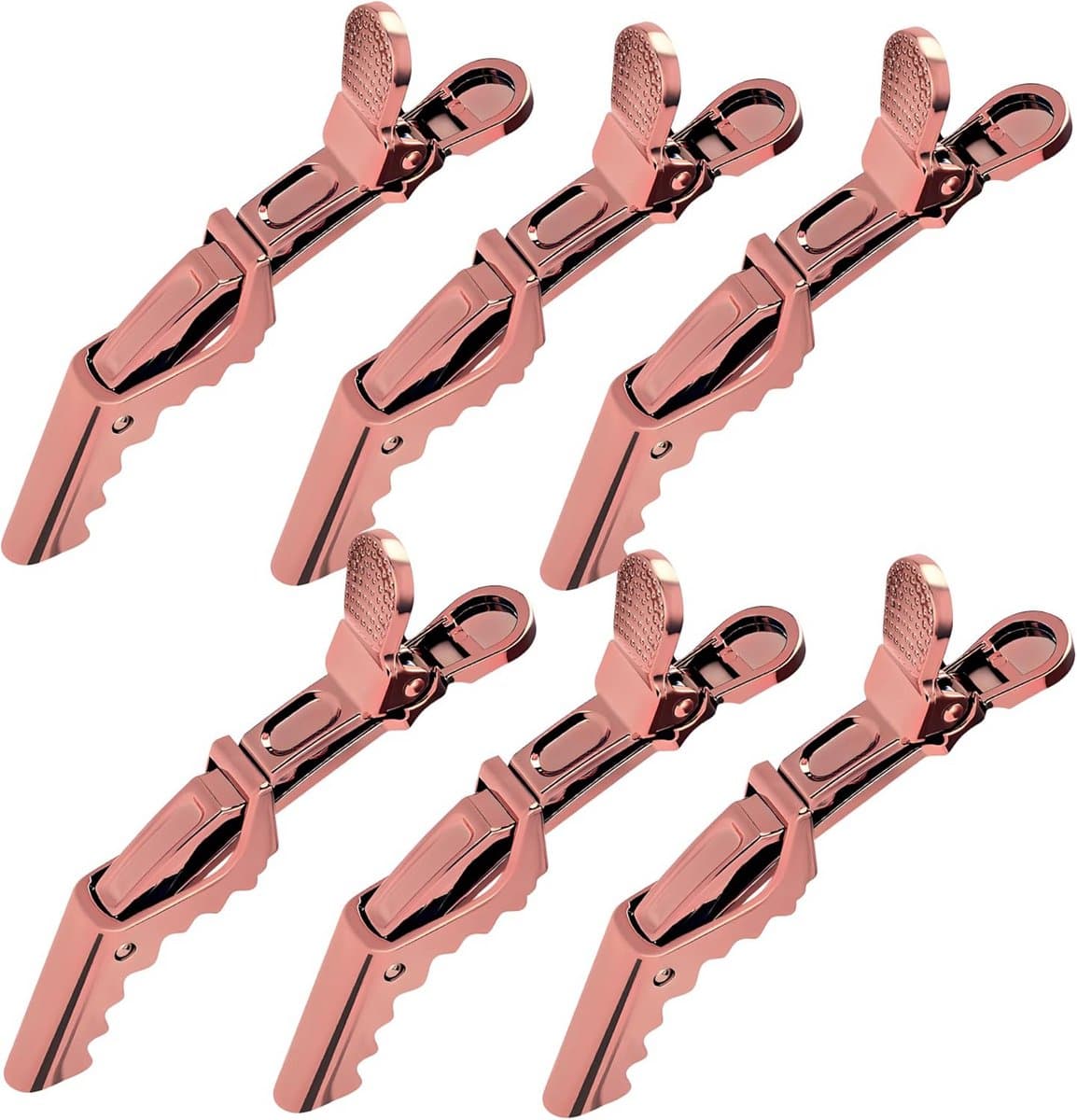 6 Professionele Haarklemmen Set - Antislip Verdeelclips voor Kappers en Thuisgebruik (Uniseks) — afbeelding 1