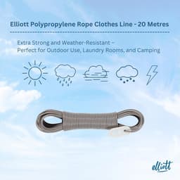 Sterke PVC gecoate waslijn van 15 meter - Weer- en roestbestendig, ideaal voor buiten — thumbnail 4