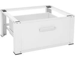 VIN® Wasmachine Verhoger - Wasmachine Verhoger met Lade - Wasmachine Sokkel Met Laadcapaciteit tot 150 KG - Wasmachine Kast - Wasmachine Ombouw – Wasmachineverhoger - 63 x 54 cm - Wit