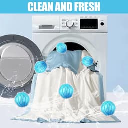 12 stuks herbruikbare haarvangers voor wasmachine - voor honden en katten - voor het verwijderen van dierenharen en pluisjes voor kleding - blauw — thumbnail 2