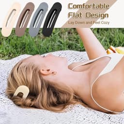 8 Platte Haarspelden met Sterke Grip - Antislip Klemmen voor Dik en Dun Haar — thumbnail 4