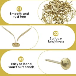 Gouden Mini-binders, 100 stuks - Perfect voor Scrapbooking en Doe-Het-Zelf Projecten — thumbnail 4
