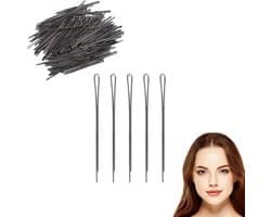 Set van 10 Zwarte Haarspeldjes voor Kapsels | Stevige Klem voor Knot en Opsteken | Anti-Slip Clips voor Vrouwen en Meisjes — afbeelding 1
