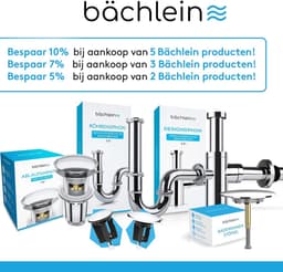 Flexibele afvoerslang voor wastafel - 32 mm - uitschuifbaar van 320-800 mm — thumbnail 2
